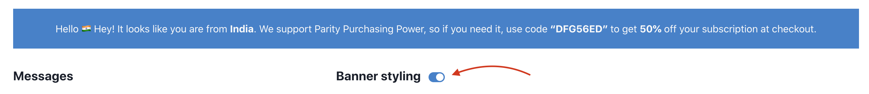 Disable styles